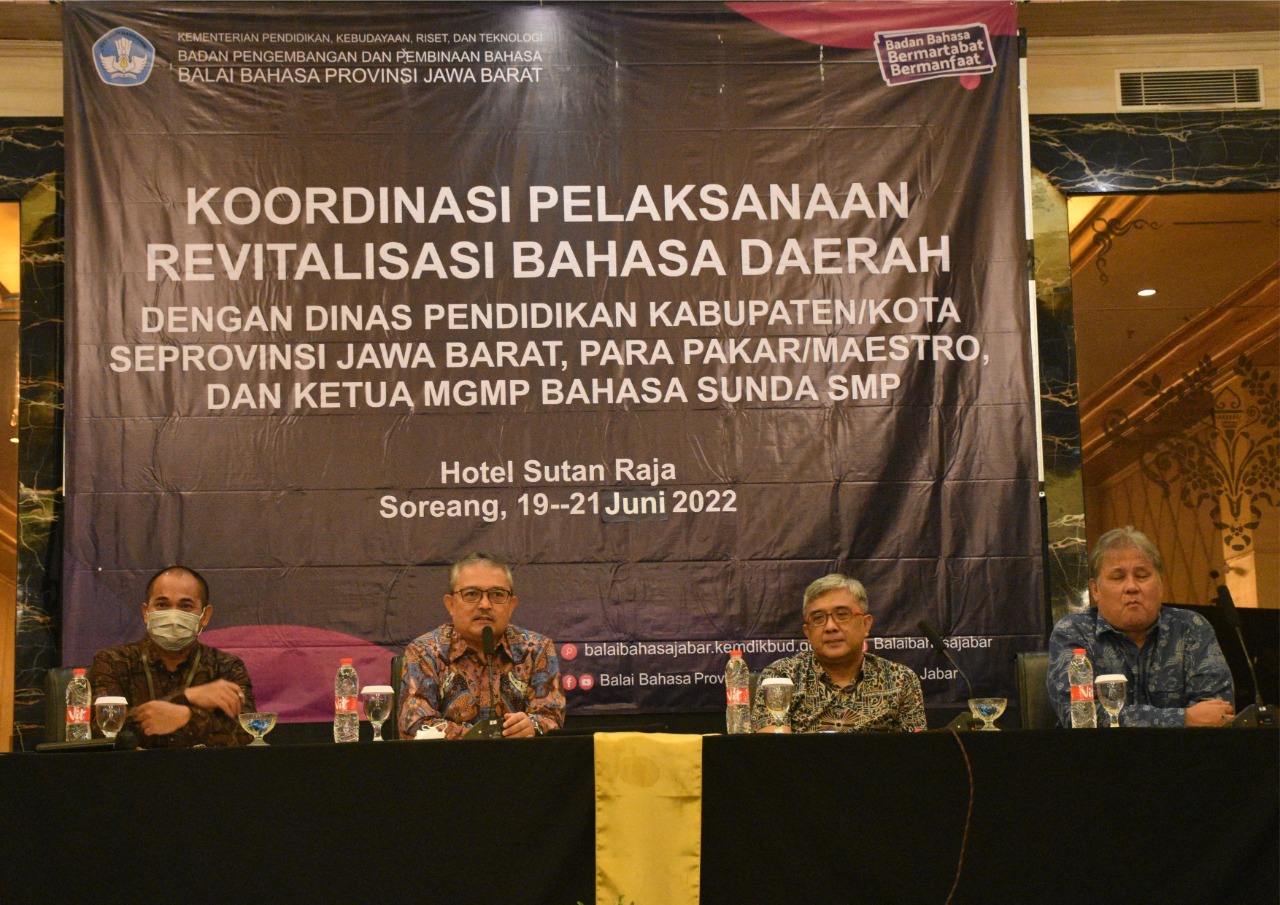 Koordinasi Pelaksanaan Revitalisasi Bahasa Daerah se-Provinsi Jawa Barat