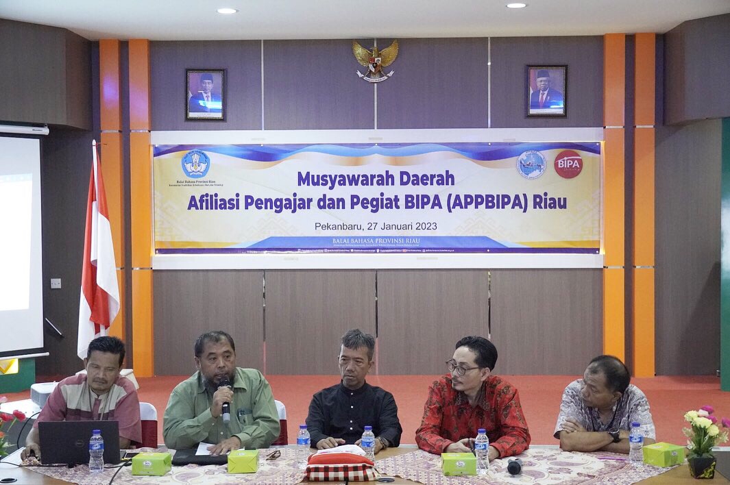 Musyawarah Afiliasi Pegiat dan Pengajar BIPA (APPBIPA) Wilayah Provinsi Riau