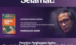 Marhalim Zaini Sastrawan dengan Karya Terbaik pada Penghargaan Sastra, Kementerian Pendidikan, Kebudayaan, Riset, dan Teknologi Tahun 2023